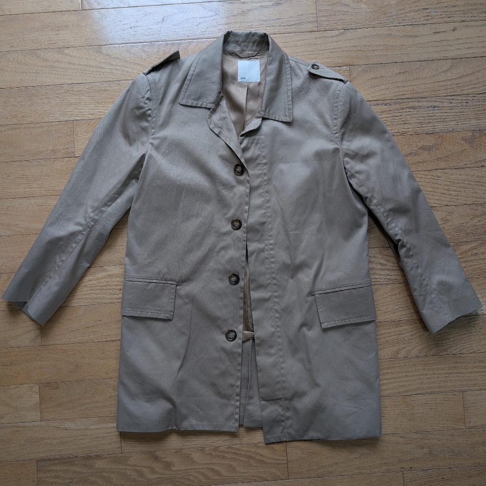 Men's Tan Trenchcoat (Lova) Small